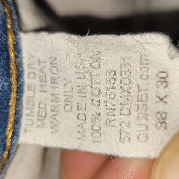 90s. Made in USA. Diamond Gusset. Jeans. Men's size w38 l30. - Picture 6 of 6